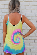 Load image into Gallery viewer, Tie Dye Strappy Crossed Neckline Tank Top