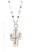 Cargar imagen en el visor de la galería, Cactus Pendant Necklace