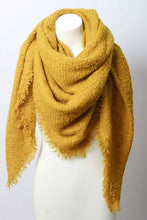 Load image into Gallery viewer, Mohair Open Work Square Blanket Scarf