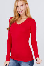 Load image into Gallery viewer, Cotton Jersey V-neck Top