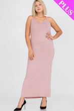 Load image into Gallery viewer, Plus Size Racer Back Maxi Dress