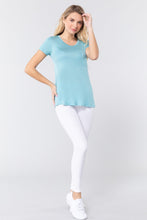 Load image into Gallery viewer, Short Sleeve Scoop Neck Top With Pocket