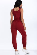 Load image into Gallery viewer, Elasticized Waist Jogger Jumpsuit