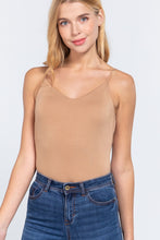 Load image into Gallery viewer, V-neck 2 Ply Cami Bodysuit