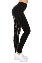 Cargar imagen en el visor de la galería, Spliced 5-inch Long Yoga Style Banded Lined Knit Legging With High Waist