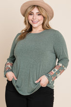 Load image into Gallery viewer, Plus Size Solid Casual Long Sleeves Top