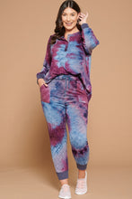Load image into Gallery viewer, Tie-dye Printed French Terry Knit Loungewear Sets