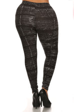 Load image into Gallery viewer, Plus Size Tie Dye Print, Full Length Leggings In A Fitted Style With A Banded High Waist.