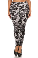 Load image into Gallery viewer, Plus Size Print, Full Length Leggings In A Slim Fitting Style With A Banded High Waist.