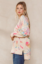 Load image into Gallery viewer, Multi Color Print Knit Sweater