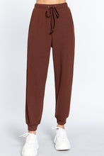 Load image into Gallery viewer, Waist String Detail Hacci Long Pants