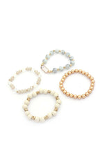 Load image into Gallery viewer, Rectangle Stone Beaded Bracelet Set