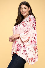 Load image into Gallery viewer, Floral Print Yummy Rib Knit Top