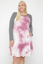 Load image into Gallery viewer, Round Neck Tie Dye Dress