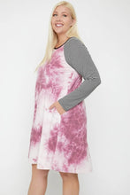 Load image into Gallery viewer, Round Neck Tie Dye Dress