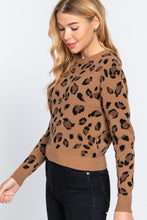 Load image into Gallery viewer, Long Slv Print Jacquard Sweater