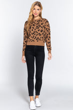 Load image into Gallery viewer, Long Slv Print Jacquard Sweater