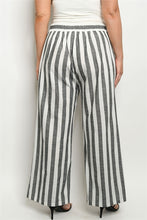 Load image into Gallery viewer, Black and White Striped Pants