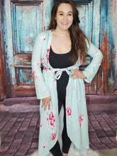 Cargar imagen en el visor de la galería, Mint Kimono &amp; Matching Shorts