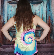 Load image into Gallery viewer, Tie Dye Strappy Crossed Neckline Tank Top