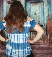 Load image into Gallery viewer, Denim Blue Tie Dye Tunic