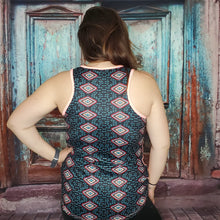 Load image into Gallery viewer, Aztec and arrows print tank top with pocket