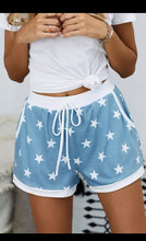 Load image into Gallery viewer, Blue Star Print Shorts