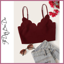 Load image into Gallery viewer, Burgundy Red Crop Top