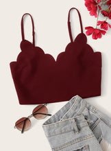 Load image into Gallery viewer, Burgundy Red Crop Top