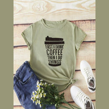 Load image into Gallery viewer, Coffee Green Graphic Tshirt